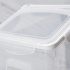 15 Liter / 30 lbs Rice Storage Container with Measuring Cup, BPA free, For Rice | Grain | Pet Food | Flour, 1 count, Clear