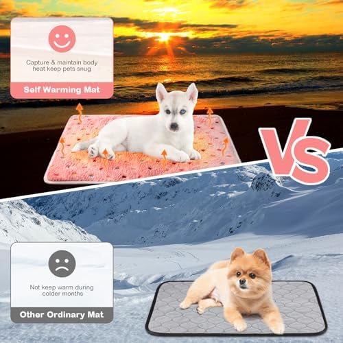 4 Pack Self Heating Cat Pad Self Warming Dog Mat, Dot, 16 x 20 Inch - Image 6
