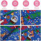 COMFAR Blue Cute Christmas Blankets and Throws for Adults/Women/Boys/Kids, Holiday Fleece Throw Blanket for Couch/Sofa, Holiday Decor, Christmas Decorations/Gifts 40"x 60" - Image 4