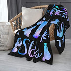 Sloth Throw Blanket, Soft Cozy Fleece Throws, 60" x 50" - Image 2