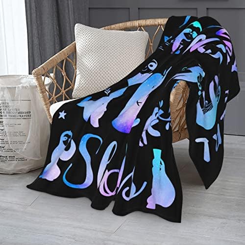 Sloth Throw Blanket, Soft Cozy Fleece Throws, 60" x 50" - Image 2