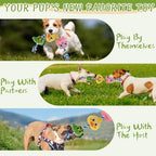 EXPAWLORER Dog Squeaky Toys - Interactive Tug of War Plush Animal Rope Toy - Image 6