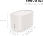 Zuutii Rice Storage Container,Food Container, Dry Food Storage,7.2lbs Pet Food Dispenser, 6.9Qt/11lbs Large Storage Bin with Lid,Silicone Ring & Moisture Proof,for Grain Cereal Soybean Corn,Begie