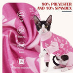 DENTRUN Cat Christmas Onesie, Soft Fleece Recovery Suit Pajamas for Cats - Image 5