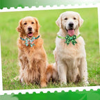 Huhumy 50 Pcs Valentine's Day Dog Bow Ties St. Patrick's Dog Collars Bulk - Image 4
