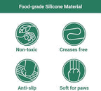 Cat Litter Mat, Large 32'' x 24'' Silicone Litter Box Mat for Litter Trapping, Waterproof, Non-Slip, Easy to Clean, Purple