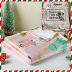 FuWeave Pink Nutcracker Blanket Flannel Christmas Throw Blanket 50x60 Inch - Image 4