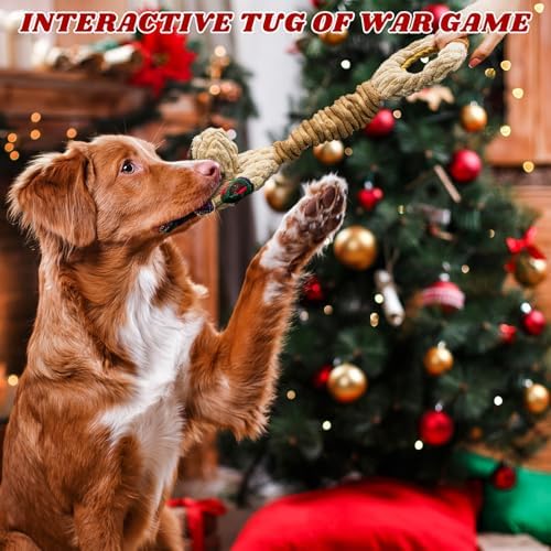 Christmas Dog Toys, Squeaky Plush Elk Dog Toy - Image 4