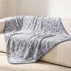 Luciphia Fluffy Paw Print Dog Blanket Large/Medium/Small, Soft Fleece Throw by luciphia