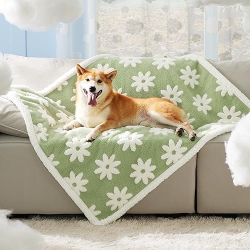 LE SURE Waterproof Dog Blankets for Large Dogs Cute Cozy 3D Jacquard,40x50 - Image 3