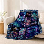 Dragonfly Blanket Dragonfly Throw Blanket Gifts for Women Men Boys Girls Kids Adults Super Soft Cozy Plush Fluffy Fuzzy Fleece Blanket Home Decor 50''X60'' - Image 5