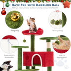 54 Inch Cat Tree Tower with Sisal Scratching Post - Image 3