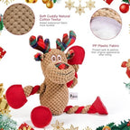 Christmas Squeaky Dog Toys Tug of War Dog Plush Toy for Large Breed Interactive Dog Chew Toys for Puppies Small and Large Dogs Training and Reduce Boredom - Image 2