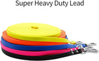 Waterproof Long Dog Leash Recall Training Lead 5 10 16 30 50 Foot for Large Medium Small Dogs Outdoor Training Walking Playing and Camping
