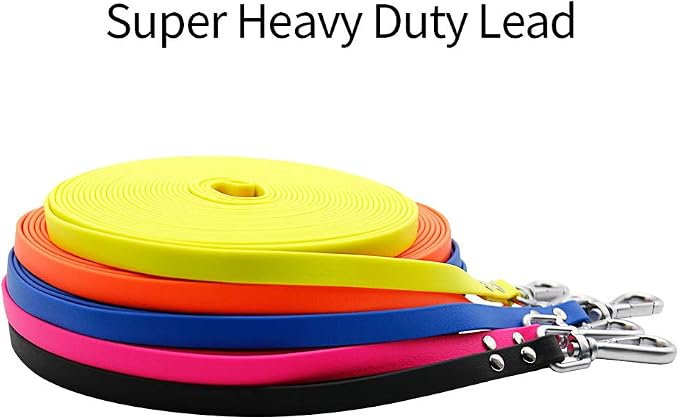 Waterproof Long Dog Leash Recall Training Lead 5 10 16 30 50 Foot for Large Medium Small Dogs Outdoor Training Walking Playing and Camping