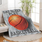 Basketball Blanket for Girls Women Boys Men Adults Kids Soft Cozy Fleece Sports Throw Blankets Gifts Warm Flannel Plush Lightweight Decor for Couch Bed Sofa 60"X50" - Image 3