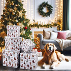 Roowest 5 Pcs Christmas Nesting Gift Boxes with Lids Dog Stackable - Image 3