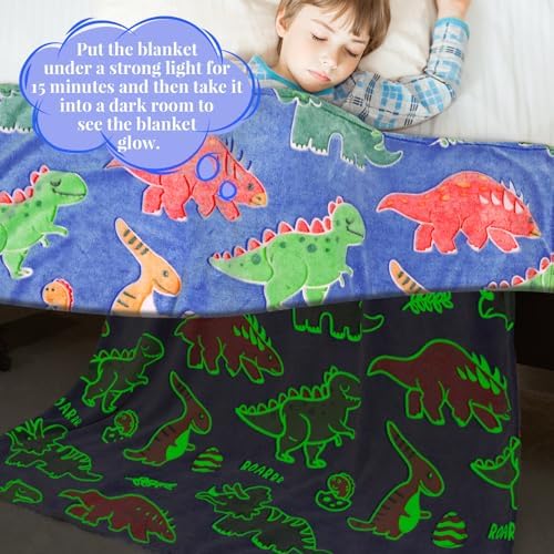 Dinosaur Blanket for Boys Girls, 50"x60" - Image 5
