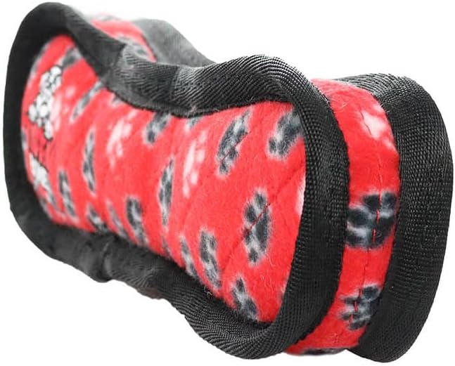 TUFFY® Bone Medium Ultra Durable Plush Dog Toy | Multiple Layers & Reinforced Seams, Washable and Floats, Original Construction