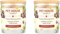 Pet House Candle 2 Pack - Plant-Based/Soy - Clean Burning Scented, Long Lasting Pet Odor Candle for Home - Elderberry Jam