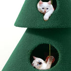 YITAHOME 60 in Christmas Cat Tree with 2 Large Condos - Image 2