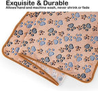 Dono 1 Pack 3 Dog Blankets for Small Dogs, Soft Fluffy Paw Print Pattern Fleece Pet Blanket Warm Sleep Mat, Puppy Kitten Blanket Doggy Mat for Dog Cat Kitten Doggy - Image 6