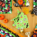 Preboun 50 Pcs Halloween Dog Bandanas Bulk, Pumpkin Ghost Bat Spider Web - Image 5