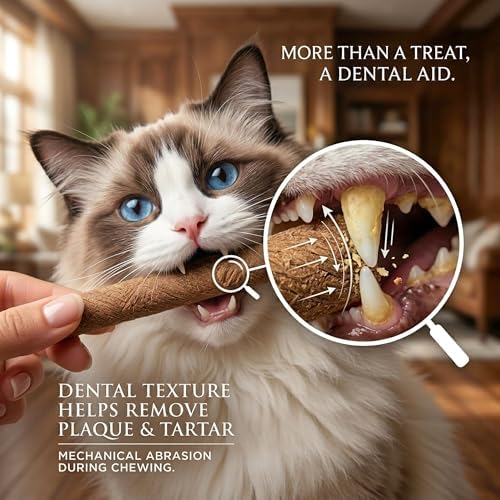 15pcs Freeze Dried Cat Chew Sticks Kitten Beef Treats for Teeth - Image 2