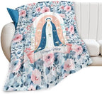 Virgin Mary Throw Blanket Christian Religious Scripture Catholic Spiritual Stuff Gifts for Adults Women Soft Cozy Warm Plush Fluffy Fuzzy Fleece Blanket Decor 40''X50'' - Image 7