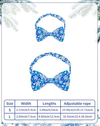 PET SHOW 30 Pack Winter Dog Bowties Bulk for Small Dogs Cats - Image 2
