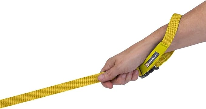 Ruffwear, Flagline Dog Leash, Lightweight Hands‑Free 6.5 ft Lead, Adjustable Waist‑Worn or Handheld, Lockable Swivel Crux Clip, Low‑Profile Pick‑Up Bag Stash Pocket, Lichen Green