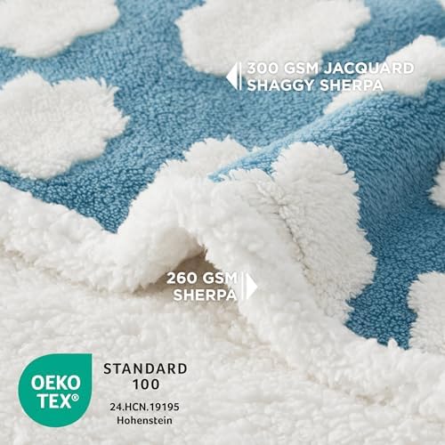 LE SURE Waterproof Dog Blankets for Large Dogs Cute Cozy 3D Jacquard,50x60 - Image 3