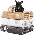 Rezutan Small Dog Blanket, Soft Puppy & Cat Flannel 3 Pack, 23"x16" by Rezutan