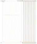 Lumizone 55.12" Extra Tall Pet Gate Extension Kit 16.73" Wide Cream | Extra Tall Cat Gate for Dog Doorway Hallway Stairs Pressure Mounted 1.37" Gap No Drilling