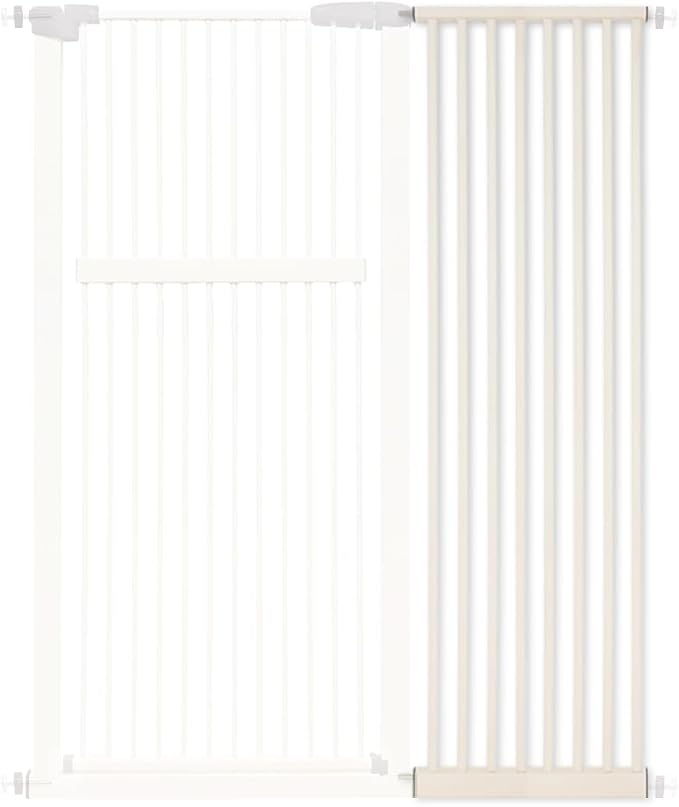 Lumizone 55.12" Extra Tall Pet Gate Extension Kit 16.73" Wide Cream | Extra Tall Cat Gate for Dog Doorway Hallway Stairs Pressure Mounted 1.37" Gap No Drilling