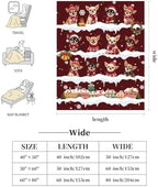 Christmas Chihuahua Throw Blanket Cute Dog Snowflake Gifts 40''x50'' - Image 6