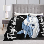 Sleepy Airplane Blanket Throw Gift for Girls Women 80"X60" - Image 6