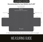 Sofa Shield® Couch Slip Covers for Dogs, Reversible Furniture Protector with Strap, Stain and Tear Resistant Cushion Cover, 88 inch Seat, Machine Washable Slipcover Pets, Cats, Dog Chocolate Print