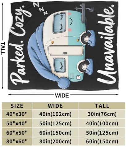 Sleepy Bus Blanket Throw Gift for Girls Women 80"X60" - Image 7