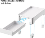 IMIPAW Raised Pet Feeder Stand, Adjustable Height with Drawer to Storage Pet Food, Non-Slip, Suitable for Cat and Puppy Feeders as Well as Water Fountains
