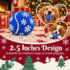 INSUM Christmas Dog Balls Toys, 2.5'' 12 Pack Dog Stocking Stuffers - Image 6