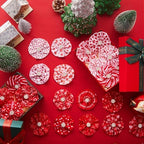 Huhumy 50 Pcs Christmas Dog Collar Flower Bows Bulk for Small Medium Large - Image 5