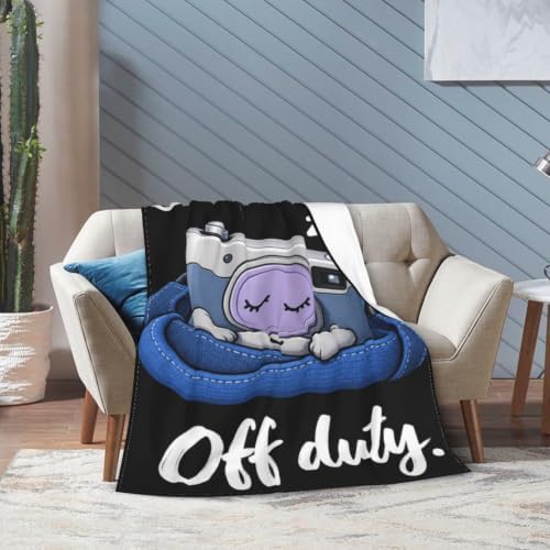 Sleepy Camera Blanket Throw Gift for Girls Women 60"X50" - Image 2
