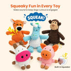 HGB 5 Pack Squeaky Dog Toys for Puppies Small Medium Dogs - Image 2