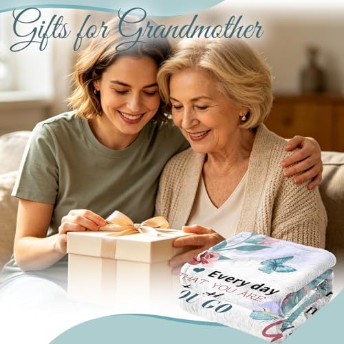 Grandma Gifts for Women Birthday, Grandma Blanket Soft Cozy, Birthday Presents for Women Grandmother, Mothers Day Presents, White Elephant Gifts, Throw Blanket 50"x 60" - Image 2