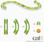 Catit Senses 2.0 Play Circuit Interactive Cat Toy - 8-Piece | Closed-Track Ball Toy for All Breed Sizes