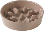 Havniva Slow Feeder Dog Bowls, Ceramic Dog Bowl Slow Feeder for Fast Eater | 0.9 Cups Puzzle Dog Food Bowl, Slow Feeding Bowls for Small Breed, Non-Slip Rubber Base, Anti-Choking