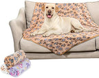 Dono 1 Pack 3 Dog Blankets, Soft Fluffy Fleece Pet Blanket Warm Sleep Mat Paw Print Design Puppy Kitten Throw Blankets Doggy Blanket for Dogs by Dono
