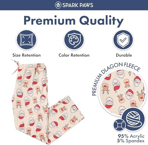 Spark Paws Christmas Matching Dog and Owner Pajama Bottoms - Image 3