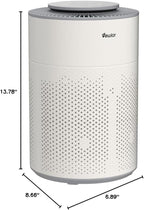 VEWIOR Air Purifier for Home Large Room Bedroom up to 1800 Ft² | Air Cleaner with PM2.5 Monitor, Air Quality Light, Essential Oil Diffuser, Sleep Mode for Pet Dander Wildfire Smoke Odor Dust